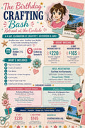 A limited number of 3 day seats available. 2026-October 2-4-Birthday Cake and Crafting with Creative Cronies in Sarasota, FL